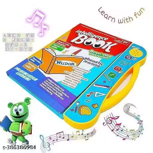 Activities Learning Book Electronic Intelligent Book with All Learning Materials with Clear Voice with Touch Sensors for Kids Intelligence Sound Book English Letters Learning Book