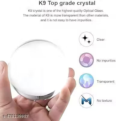 3D Crystal Ball Night Light with Wooden Base, Aesthetic Clear LED Lamp for Home and Bedroom Touch Switch, Warm Light for Kids and Teens Perfect Birthday & Anniversary (Radha Krishna)