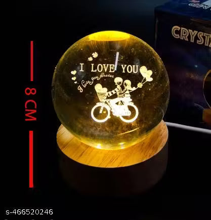 Galaxy Crystal Ball Night Lamp,Creative Engraved Crystal Ball Night Light Night Lamp