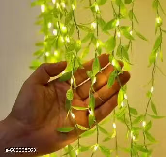 Leaf Curtain String Light 200 LED | Artificial Vine Fairy Lights with Remote, 8 Modes & USB Plug for Diwali, Home, Bedroom & Garden Decoration (10x3 Ft, Warm White)